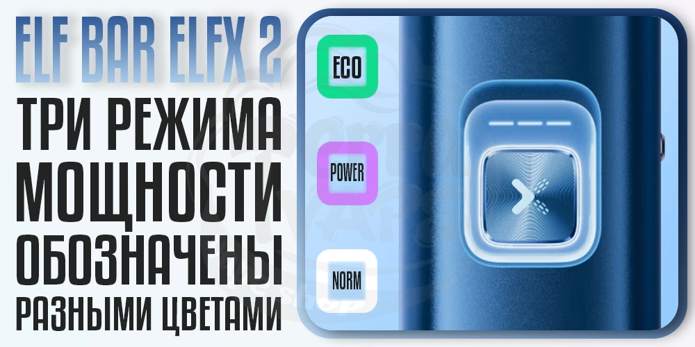 Режимы работы Elf Bar ELFX 2 Pod Kit